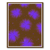 Purple Bloom Brown Area Rug