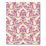 Elegant Floral Vintage Elegant Pink Damask Floral Area Rug