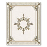 Ornate Gold Medallion Area Rug