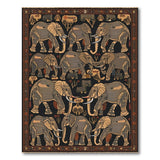 Heritage Tribal Elephant Area Rug