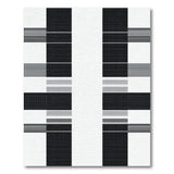 Black White Geometric Grid No. 25 Area Rug