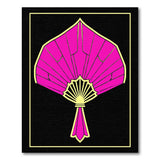 Pink Art Deco Fan Area Rug