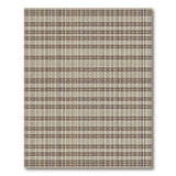 Rustic Brown Tan Plaid Woven Brown and Tan Area Rug