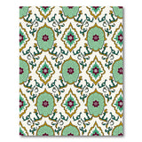 Teal Magenta Persian Floral Area Rug