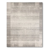 Grey Modern Grey Horizontal Stripe Rug