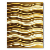 Wavy Brown Tan Abstract Abstract Area Area Rug