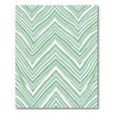 Emerald Green Chevron Zigzag Area Rug