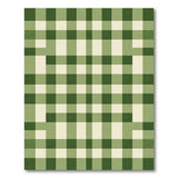 Farmhouse Green Checkered Gingham Area Rug