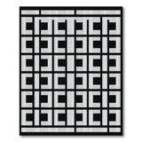 Bold Black and White Bold Black White Geometric Grid Area Rug