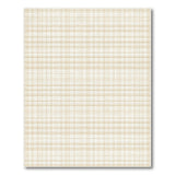 Beige Gingham Check Area Rug