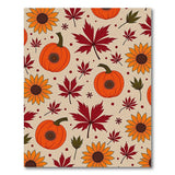 Autumn Pumpkin Sunflower Harvest Rug
