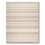 Coastal Beach Beige Striped Woven Coastal Area Rug