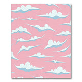 Whimsical Pink Clouds Area Rug