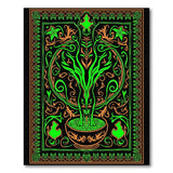 Ornate Green Tree of Life Persian Rug