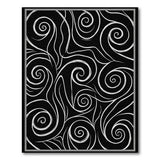 Abstract Area Black and White Hypnotic Swirl Black White Abstract Area Rug