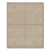 Beige Distressed Vintage Woven Area Rug