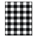 Black White Checkered Rustic Farmhouse Rug