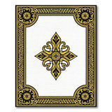 Imperial Gold Fleur-de-Lis Medallion Rug