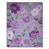 Purple Floral Vintage No. 4 Area Rug