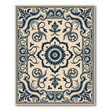 Navy Ornate Medallion Persian Area Rug