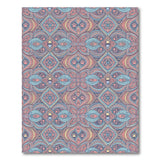 Multi-Color Paw Print Floral Area Rug