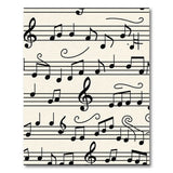 Musical Notes Sheet Music Area Rug
