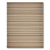Brown Tan Horizontal Striped Woven Area Rug