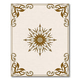 Vintage Floral Medallion Beige Area Rug