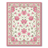 Peony Floral Vintage Pink Peony Floral Vintage Area Rug