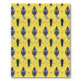 Sunny Yellow Heritage Tribal Mask Rug