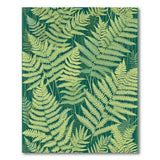 Lush Fern Grove Green Green Area Rug