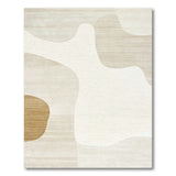 Abstract Area Beige Organic Abstract Area Rug