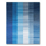 Geometric Modern Modern Blue Vertical Stripe Area Rug