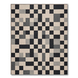 Geometric Modern Modern Geometric Black White Area Rug