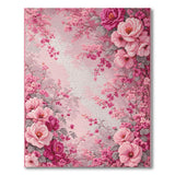 Blush Pink Rose Cherry Blossom Floral Rug
