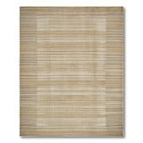 Beige Textured Woven Geometric Area Rug