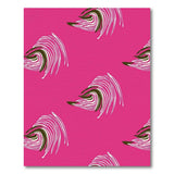 Abstract Area Pink Vibrant Pink Swirl Abstract Area Rug