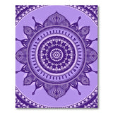 Purple Mandala Boho Purple Area Rug