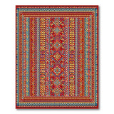 Vibrant Red Multi-Color Southwestern Area Rug
