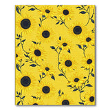 Vibrant Sunflower Yellow Floral Vintage Area Rug