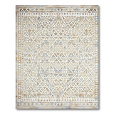 Geometric Modern Ivory Geometric Trellis Area Rug