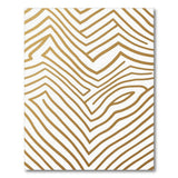 Brown Zigzag Wave Geometric Area Rug
