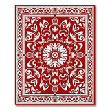 Traditional Persian Red Traditional Persian Floral Medallion Rug
