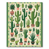 Southwestern Cactus Succulent Garden Area Rug