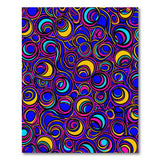 Vibrant Looping Circles Multi-Color Area Rug