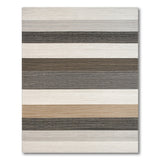 Grey Striped Geometric Grey Area Rug