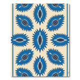 Blue Tribal Starburst Area Rug