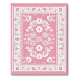 Floral Vintage Blush Pink Vintage Floral Area Rug