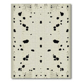 Black White Abstract Spot Area Rug