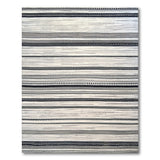 Black White Geometric Striped No. 2 Area Rug